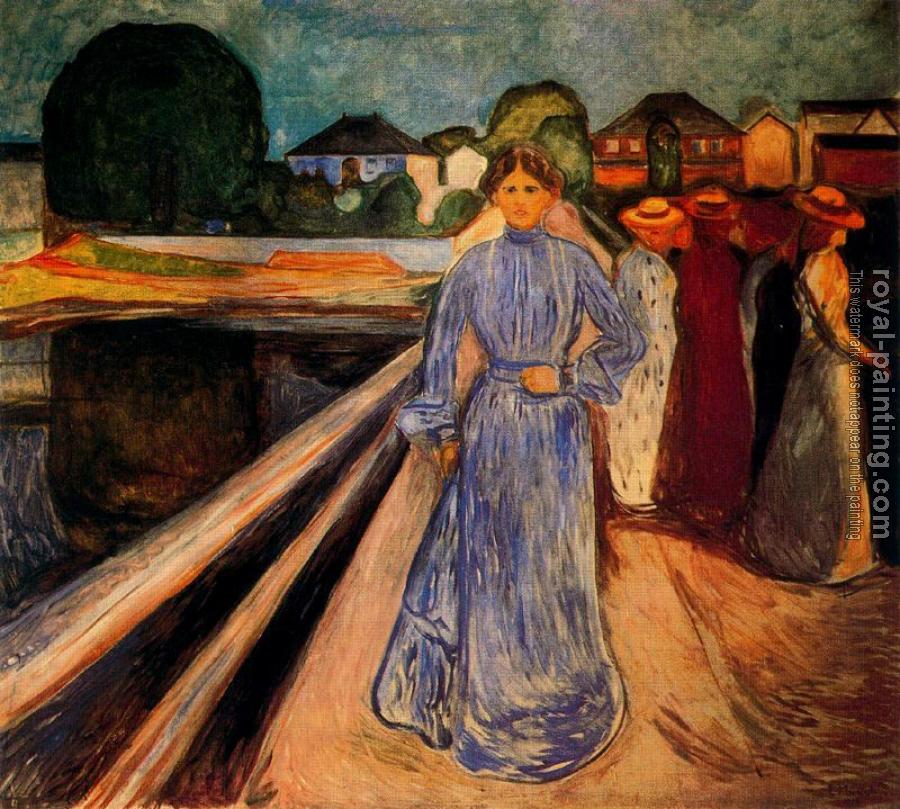 Edvard Munch : Mujeres sobre el puente
